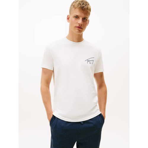 Tommy Hilfiger Ανδρική κοντομάνικη μπλούζα Signature Back Logo Crew Neck T-Shirt